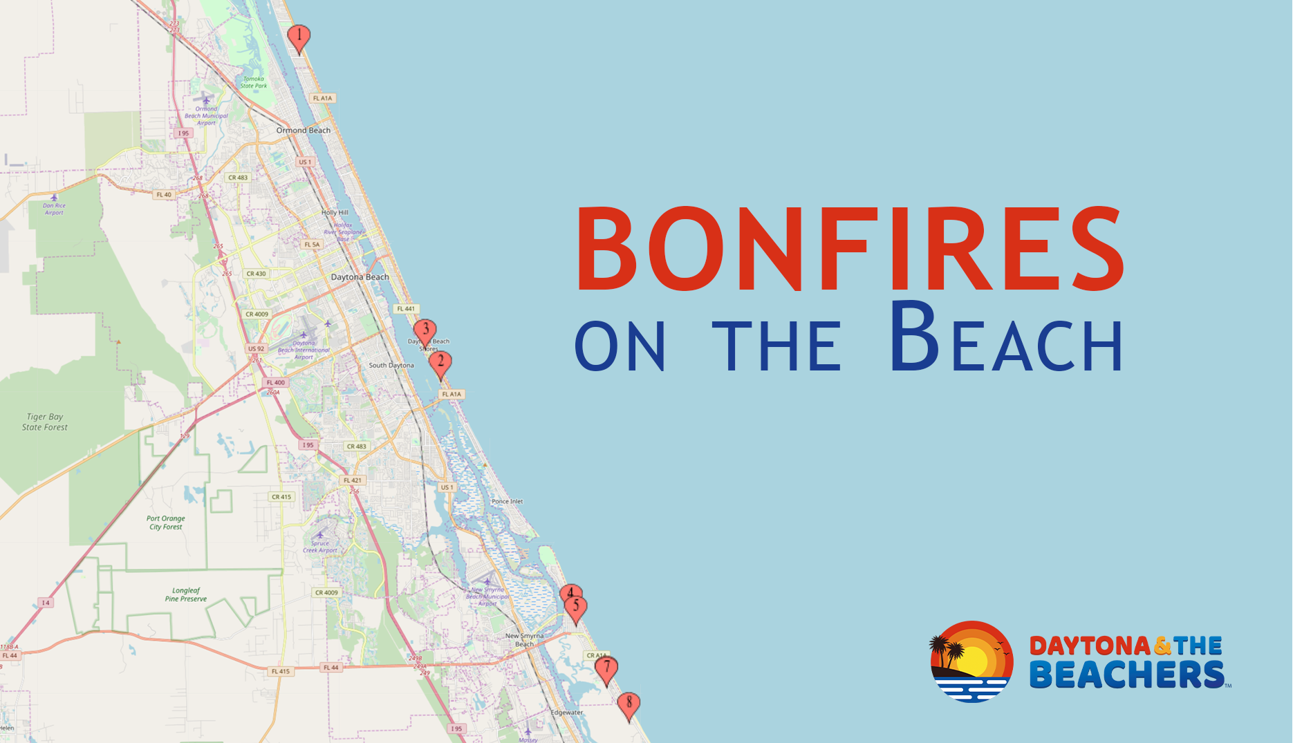 Where To Have A Bonfire On The Beach Daytona And The Beachers